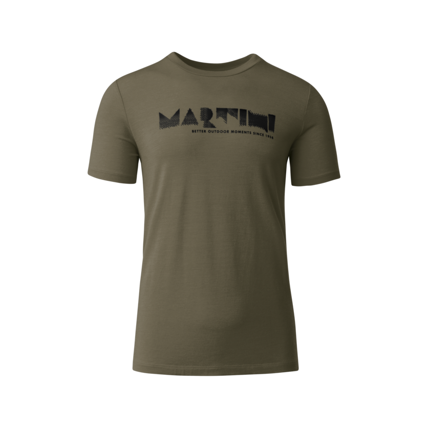 Martini Sportswear - Alpmate Shirt M - T-Shirts in moss-black - Vorderansicht - Herren