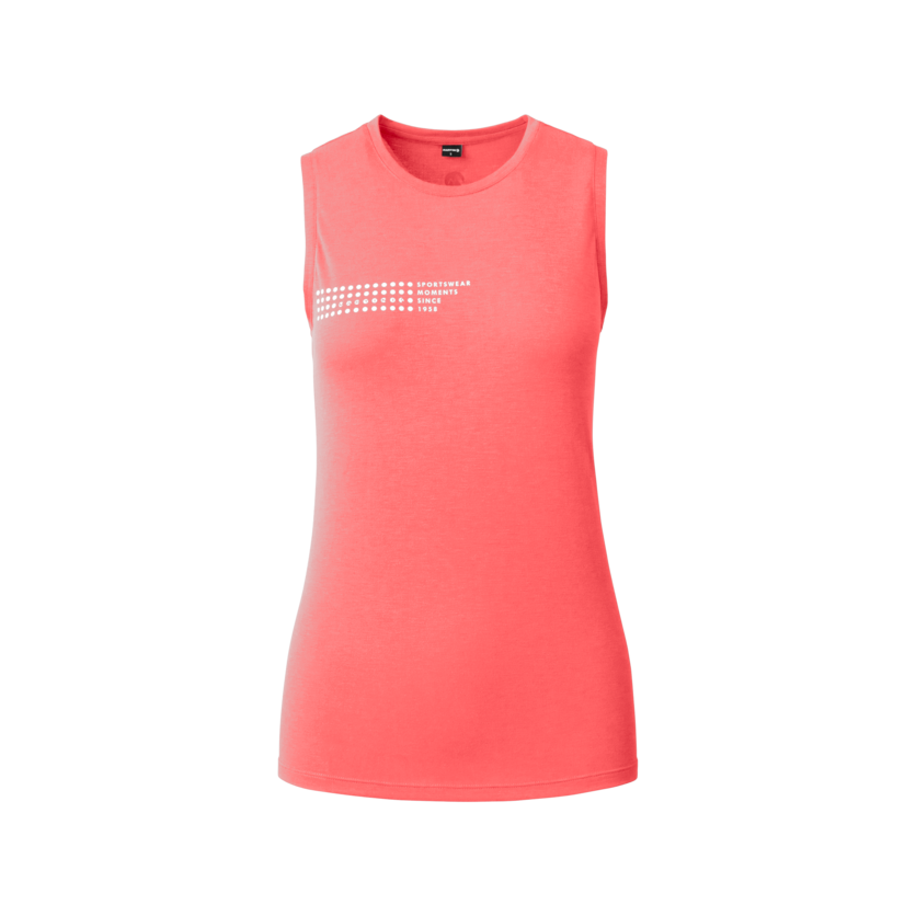 Martini Sportswear - Highventure Sleeveless Shirt W - Tops in punch-white - Vorderansicht - Damen