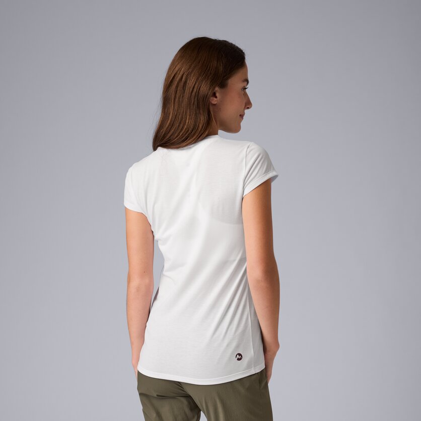 Martini Sportswear - Highventure Shirt W - T-Shirts in white-black - vista laterale modello - Donna