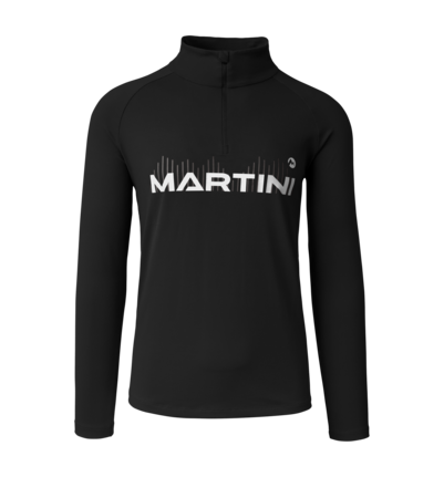 Martini Sportswear - Fullforce Halfzip Shirt M - Longsleeves in black-white - front view - Men