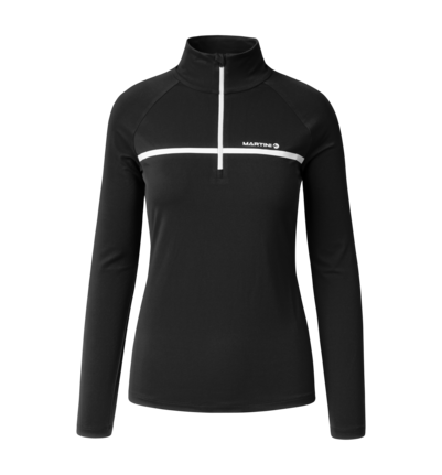 Martini Sportswear - Desire Halfzip Shirt W - Longsleeves in black - front view - Women