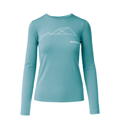 Martini Sportswear - Recharge Shirt W - Longsleeves in surf - front view - Women