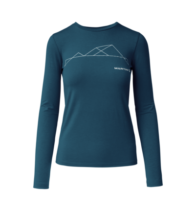 Martini Sportswear - Recharge Shirt W - Longsleeves in poseidon - front view - Women