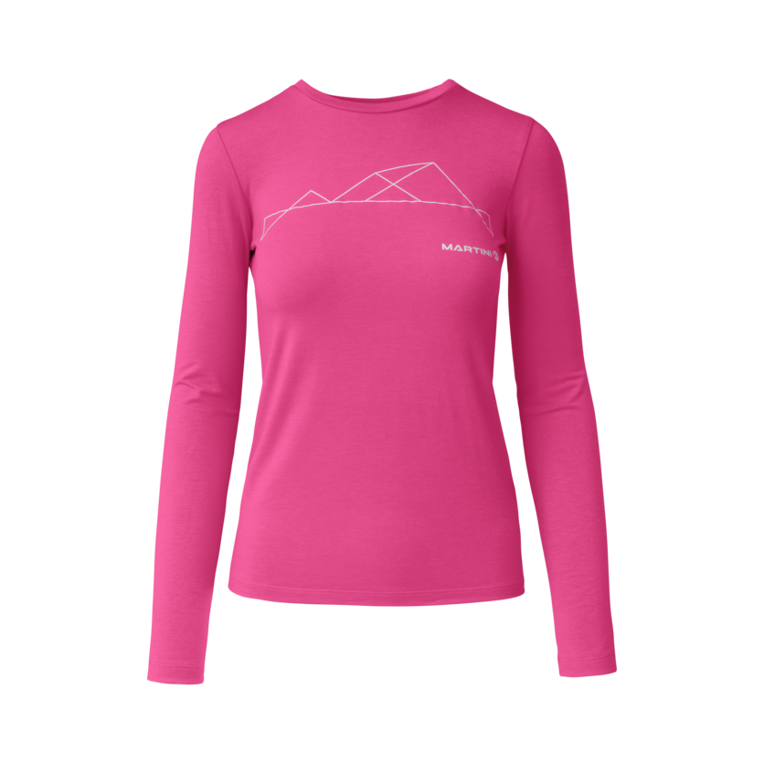 Martini Sportswear - Recharge Shirt W - Langarmshirts in rosebud - Vorderansicht - Damen