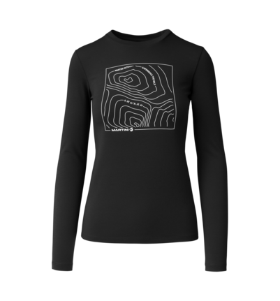 Martini Sportswear - Yalca Shirt W - Longsleeves in black - front view - Women